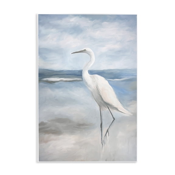 Stupell Industries Elegant Kingdom of Herons Animals Painting Unframed Art Print Wall Art, 10 x 15