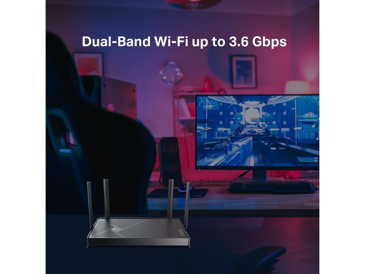 TP-Link Dual-Band BE3600 Wi-Fi 7 Router Archer BE230 | 4-Stream 3.6 Gbps | 2×2.5G + 3×1G Ports, USB 3.0, 2.0 GHz Quad Core, 4 Antennas (Archer BE230)