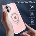 thumbnail image 4 of CASEFIV for iPhone 16 Plus Case,360° Rotatable Ring Holder Kickstand,Compatible with Magsafe, Slim Shockproof Translucent Matte Hard Back Soft Edge Anti-Fingerprint,Orange, 4 of 8