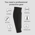 thumbnail image 4 of YIFAEUX 1Pc Shin Guards Sock with Honeycomb Pads Lightweight Ski Soccer Shin Pads Sock Non-slip Elastic Compression Calf Sleeve Protective Gear, 4 of 7