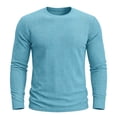 thumbnail image 4 of JIAYUE Men's T Shirt Loose Fit Casual Fashionable Round Neck Casual Long Sleeve Tees Everyday Comfort Lightweight Breathable For Outdoor Workout And Sport Wear, 4 of 8