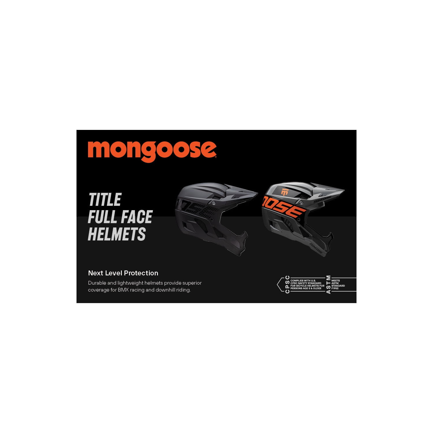 Mongoose Title Full Face Helmet, Extra Large, Matte Black