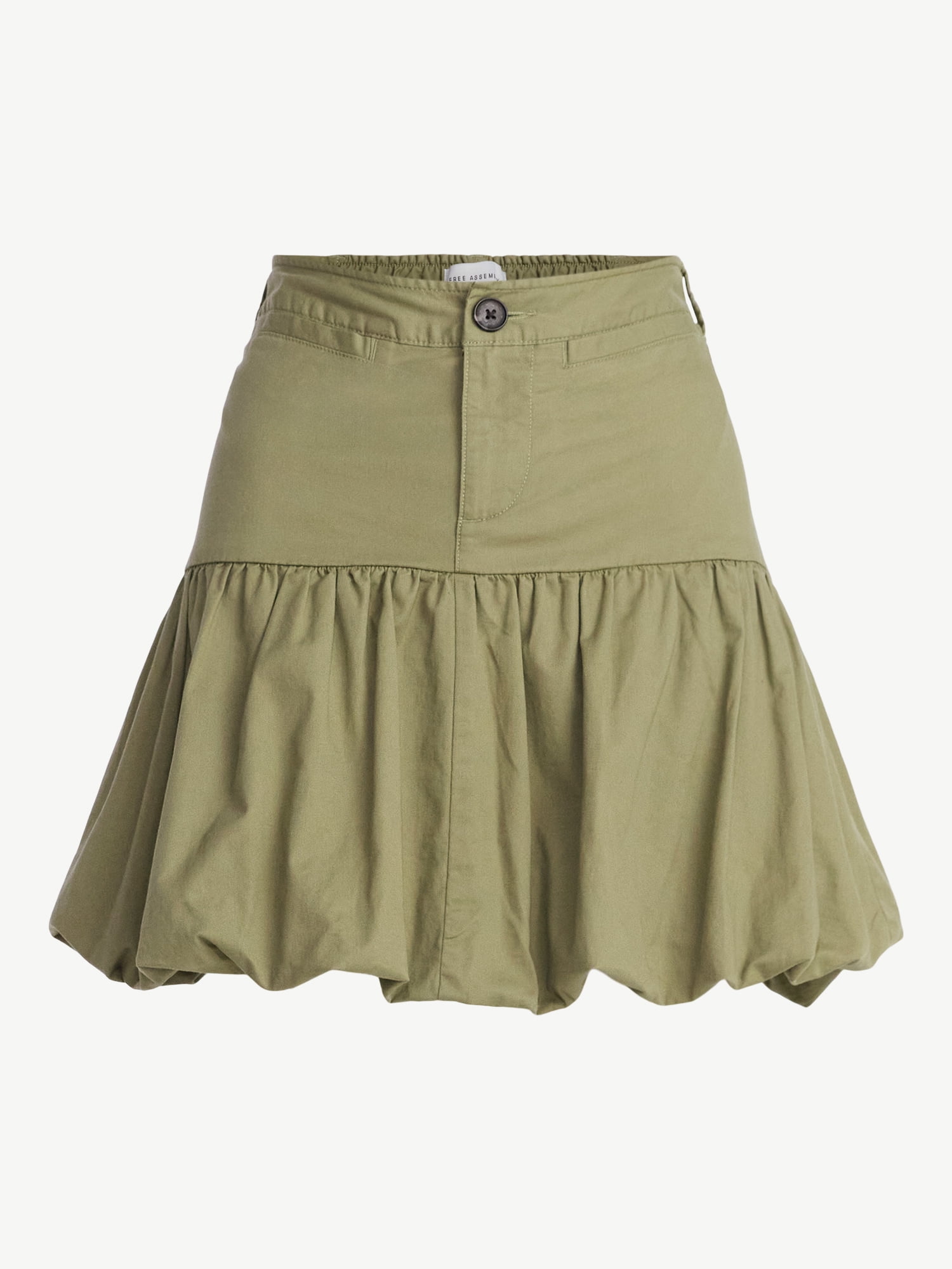 Free Assembly Women's Bubble Hem Mini Skirt, Sizes XS- XXL
