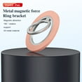 thumbnail image 2 of TECH CIRClE Magnetic Phone Ring Holder for MagSafe, Magnetic Cell Phone Grip Stand Finger Ring Kickstand with Two-Sided Magnetic for iPhone 15 Pro Max 14 13 12,Android,MagSafe Accessories,Matte Pink, 2 of 10