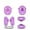 Transparent Purple, variant on Earbuds Hard Shell Case for Pixel Buds Pro 2 TPU Protective Cover Headphone Protection Sleeve