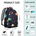 thumbnail image 4 of Sac à Dos pour Étudiants Cosmos Galaxie Espace Design pour Amateurs de Science-Fiction, Sangles Réglables, Sac d'École Durable et Confortable pour Étudiants, 4 of 6