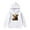 White, variant on lnmuld Hoodies for Teens Solid Color Cattle Long Sleeved Hoodie for Size:6-8Years