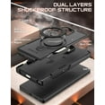 thumbnail image 2 of Poetic Neon MagPro Case for Galaxy S25 Ultra 5G, [Magnetic Ring Stand] Dual Layer Rugged Slim Shockproof Protective Cover, Black, 2 of 5