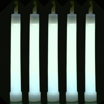 HBASD Industrial Grade Glow Sticks 6 inches Ultra Bright Emergency Light Sticks for Camping Concert Party Accessories, Survival Kit More Lasts Over 12 Hours (5pcs White)