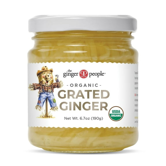 Pack of 12, Ginger People Organic Grated Ginger, 6.7 oz