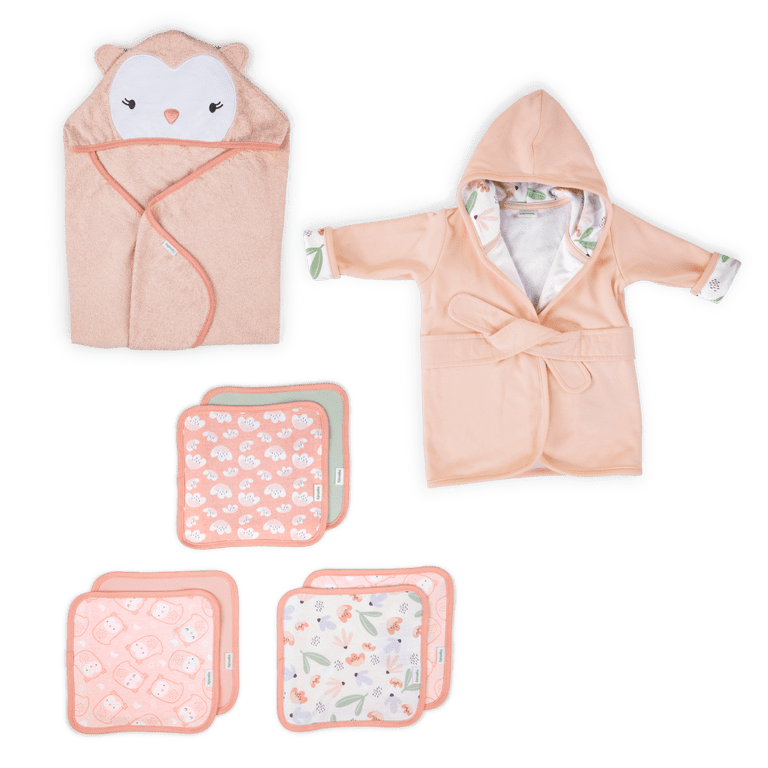 Ingenuity Clean & Cuddly Bathrobe & Towel Set, 8-Piece photo 1