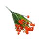 thumbnail image 1 of Toystoory La flor plástica artificial deja la decoración floral del hogar de los bonsais de 7 ramas Decoración naranja, 1 of 4