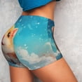 thumbnail image 4 of Fotbe Cloud Cute Hamster Shorts Sin Costuras – Shorts Deportivos de Cintura Alta para Mujer, Elásticos para Gimnasio, Yoga, Running o Ciclismo-X-Large, 4 of 8