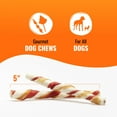 thumbnail image 5 of Good 'n' Fun Triple Flavor Twists, Rawhide Chews for All Dogs, 70 Count, 5 of 8