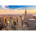 thumbnail image 2 of wall26 - Aerial View of New York City Manhattan at Sunset - Removable Wall Mural | Self-Adhesive Large Wallpaper - 100x144 inches, 2 of 6