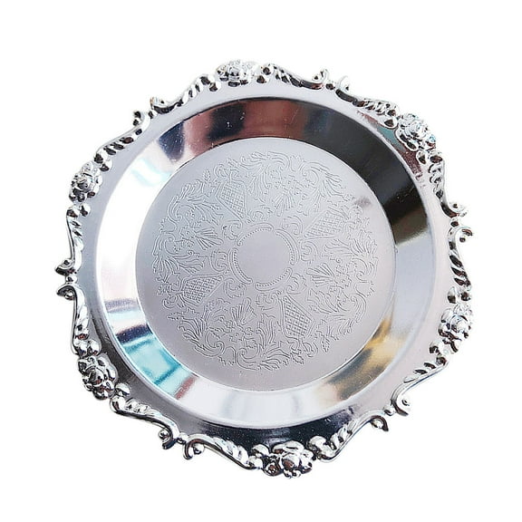 Uonlytech Jewelry Tray Organizer Creative Round Plate for Storage and Display