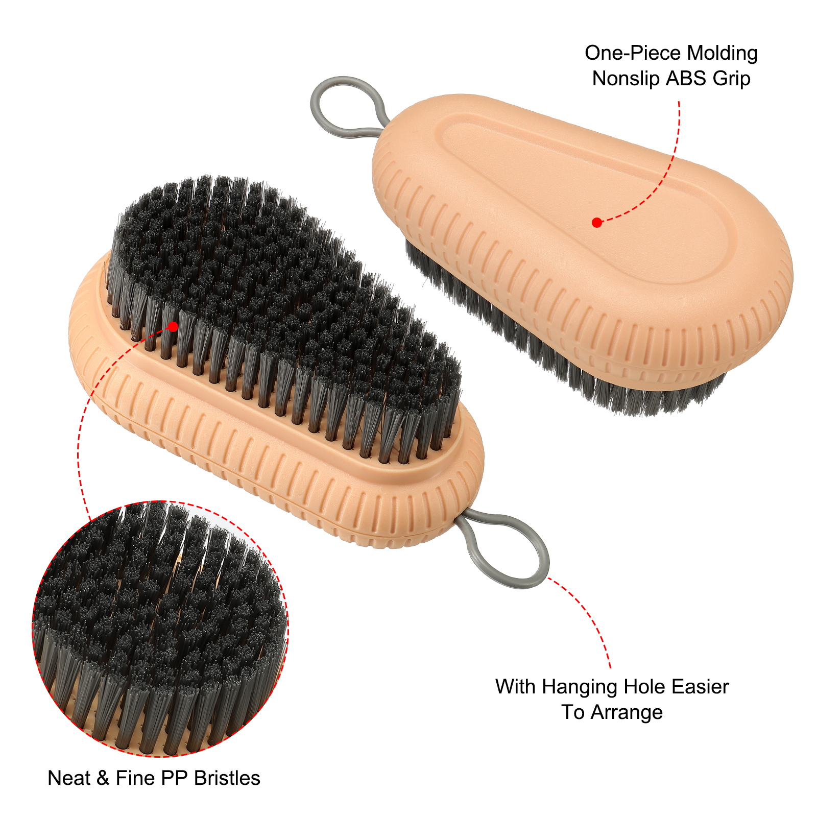 Nail Brush for Cleaning Fingernails, Heavy Duty Finger Nail Scrub Brush Hand Scrub Brush with