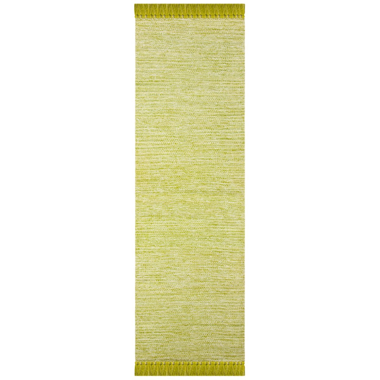 SAFAVIEH Montauk Justin Solid Braided Cotton Area Rug, Olive/Green, 3' x 5'