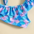 thumbnail image 5 of RUTAYY Summer Toddler Girls Cartoon Printed Ruffles 2PCS Swimwear Swimsuit Bikini Beach Vacation Hawaii Beachwear, 2-3 Years, 5 of 8