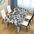thumbnail image 4 of Yayeee Tablecloths 60" x 90" Rectangle Wrinkle Resistant Party Table Cover, Blue Floral, 4 of 8