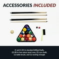 thumbnail image 6 of Hathaway Fairmont Portable 6 ft. Pool Billiard Table with red felt, 6 of 7