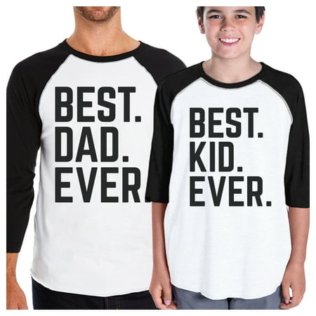 Best Dad And Kid Ever Baseball Tee Humorous Gifts For Baby