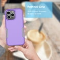 thumbnail image 5 of For iPhone 15 Pro Max 5G Case ,Sturdy Phone Case for iPhone 15 Pro Max 5G 6.7 inch ,Tiflook Shockproof Protection Heavy Duty Armor Hard Plastic & Rubber Rugged Bumper 2-in-1 Case Cover ( Purple ), 5 of 7