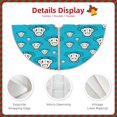 thumbnail image 3 of Daiia Hippo In Water Head Drawing Merry Christmas Tree Skirt , Xmas Large Lace-up Tree Skirt, Santa Snowflakes Rustic Home Decorations New Year Party Farmhouse Decor-30", 3 of 6