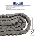 thumbnail image 4 of Jeremywell 40 Heavy Duty Roller Chain 50 Feet with 5 Connecting Links, 40H Chain, 4 of 8