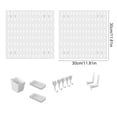 thumbnail image 3 of Birdeem Modular Pegboard Wall Organizer Kit, No Drill Adhesive Mount, Space Saving Storage for Kitchen, Bathroom, Office, 3 of 6