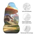 thumbnail image 5 of Sikiie Cute Mushroom Town Car Seat Protector 2 Pack Car Seat Cushion Mat, Car Seat Covers for SUV, Truck, Van, 5 of 7