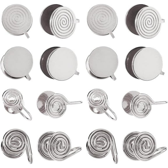 Pressure Earrings for Keloids Stainless Steel Clip Compression Earrings Metal Ear Cuff Adjustable Keloid for Women Men Ladies Silver