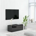 thumbnail image 2 of TV cabinet Glossy black 80x34x30 cm Chipboard, 2 of 5