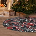 thumbnail image 6 of Picia Red And Blue Cars Print Christmas Tree Skirt , Christmas Tree Skirt Ornaments for Merry Christmas Holiday Party Decorations Indoor Outdoor-30", 6 of 7
