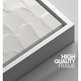 thumbnail image 4 of PixonSign Framed Wall Art Geometric White Minimal Paint Stroke Pattern Abstract Shape Paintings Minimalism Modern Art Decor Contemporary Canvas Prints Fine Art for Rooms - 16"x24" White, 4 of 5
