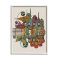 thumbnail image 4 of Stupell Industries Nashville Music City Bird Detailed Floral Patterns Graphic Art White Framed Art Print Wall Art, Design by Valentina Harper, 4 of 5