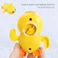 thumbnail image 3 of Juguetes de baño para bebés, juguetes de bañera de pato para enrollar, juego flotante de natación para niños pequeños en la piscina de la playa del baño, regalos de juego de agua para niños y niñas, amarillo brillar Electrónica, 3 of 5