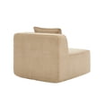 thumbnail image 4 of Newest Boneless Armless Sofa, Camel Corduroy Cloud Couch with Pillow, No Assembly Needed, Plush, 4 of 7