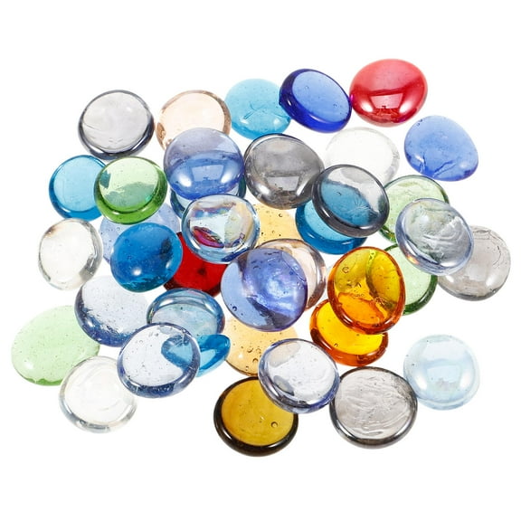Milisten 1 Set of Landscape Glass Beads Multi Colored Glass for Indoor Decoration