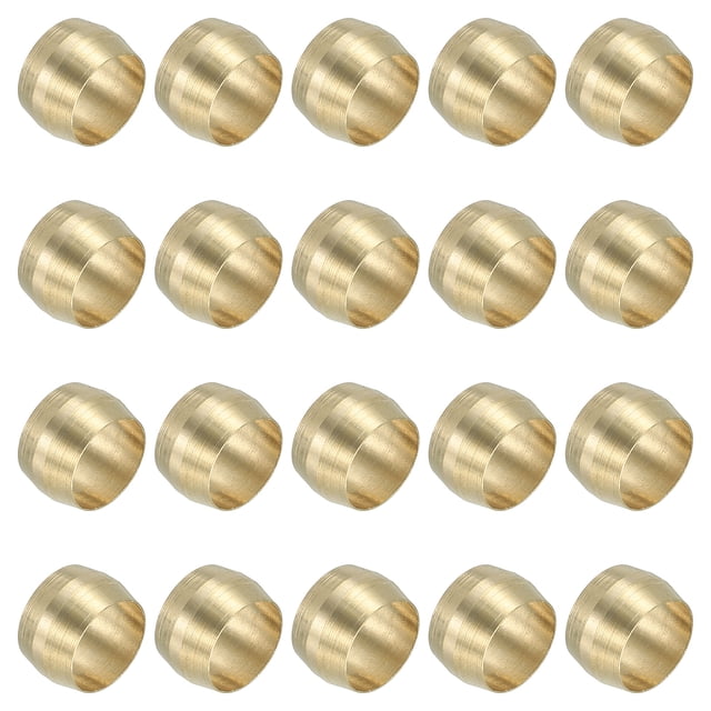 Uxcell Manchons de Compression en Laiton, Kit d'Assortiment de Compression en Laiton 8mm 40