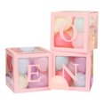 thumbnail image 2 of Homerr Balloon Box Party Balloon Decoration 1st Birthday Balloon Box Set Letter Print Clear Boxes for Baby Shower and Birthday Decoration, 2 of 10