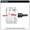 thumbnail image 3 of Milwaukee 49-56-9670 3" HOLE DOZER Bi-Metal Hole Saw with Arbor, 3 of 4