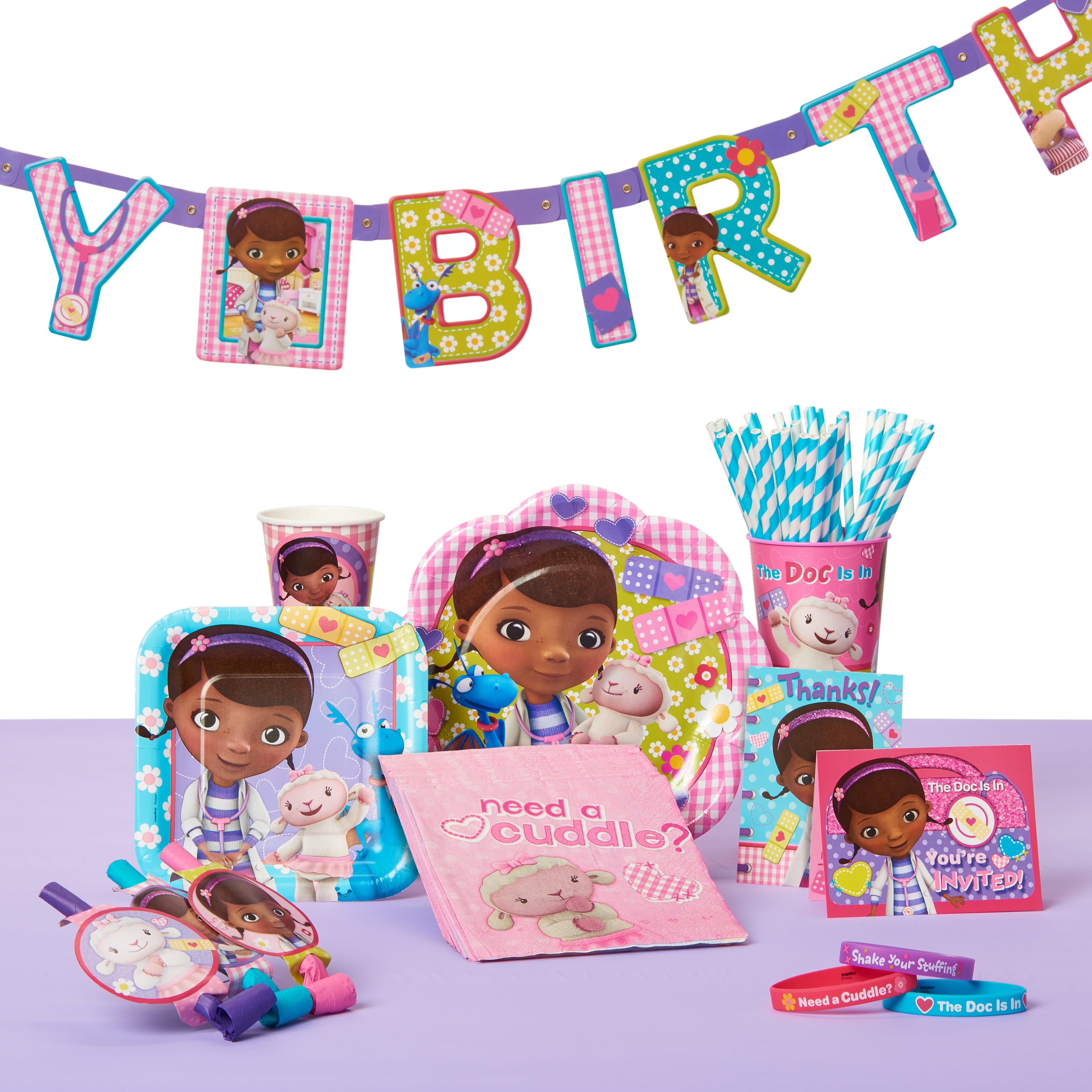 ~ Birthday Party Supplies Tableware Drinking 8 DOC MCSTUFFINS 9oz PAPER CUPS