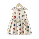 thumbnail image 1 of Verano Bebé Niñas Vestido Ropa Niños Sin mangas Princesa Frocks Flor Estampado floral Vestido de dibujos animados Animal Fruta Playa Vestidos 5T (Etiqueta 130) Gao Jinjia LED, 1 of 2