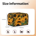 thumbnail image 5 of Sikiie Sunflowers 7 Toaster Covers 2 Slice Dustproof Toaster Cover Bread Machine Cover, Dustproof Cover - 11.4" x 7.5" x 7.9", 5 of 7