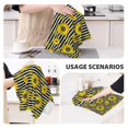 thumbnail image 3 of Disketp Sunflowers On Black And White Stripes Waffle Weave Kitchen Dish Cloth,Super Absorbent Kitchen Dish Towels 16*26 Inches for Dish Rags Washing Dishes, Drying Dishes, 3 of 7