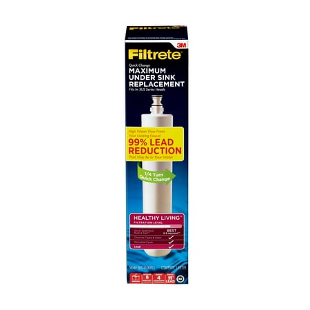 Filtrete Maximum Under-Sink Water Filtration Filter, 3US-MAX-F01