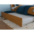 thumbnail image 3 of AFI Madison Twin Wood Platform Bed with Matching Footboard and Twin Trundle, Light Toffee, 3 of 14