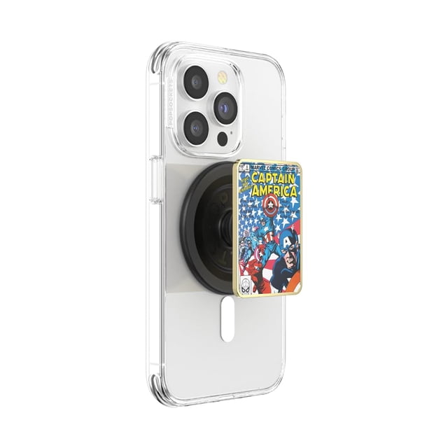 Empuñadura de teléfono PopSockets para MagSafe Marvel Captain America