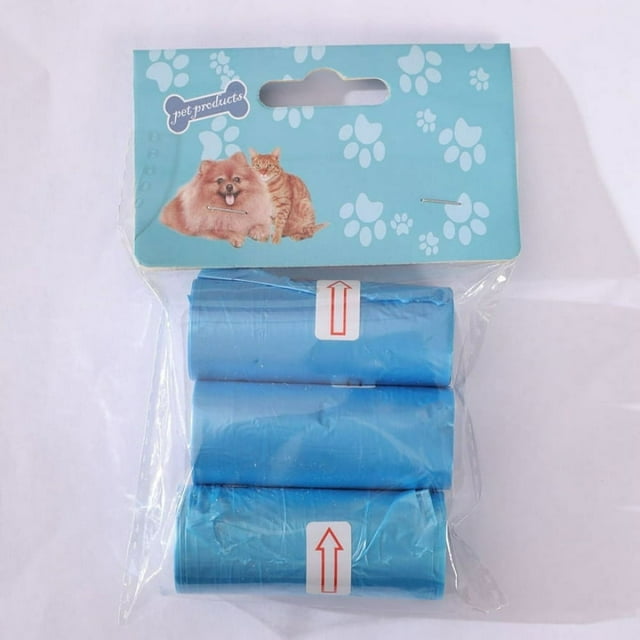 45pcs Disposable Garbage Bag Color Trash Bags for Bathroom Trash Can Kitchen Bin Liners